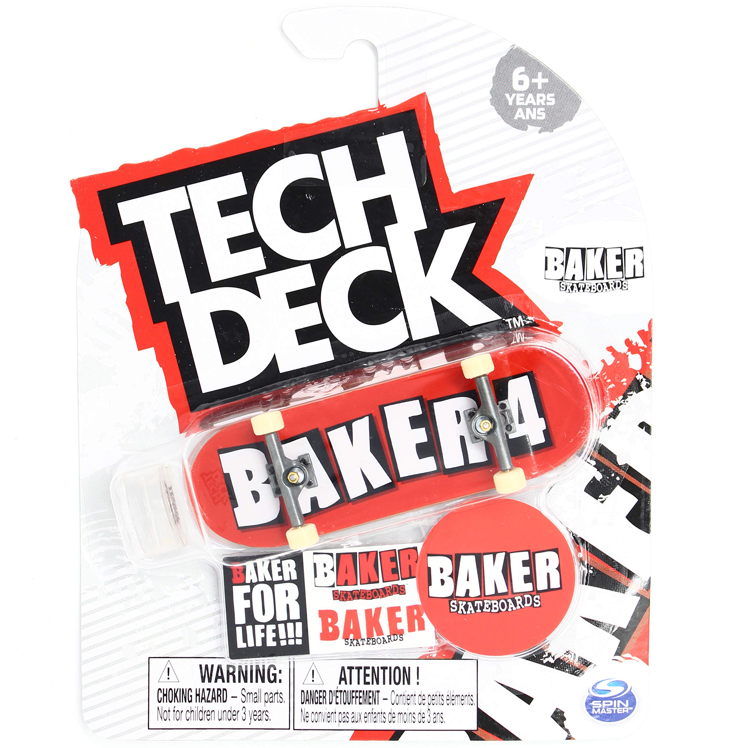 Tech-Deck Baker Skateboards Baker 4 OG Red Logo Ultra Rare 2020 Complete  96mm Fingerboard