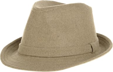WITHMOONS Wool Felt Fedora Hat Simple 