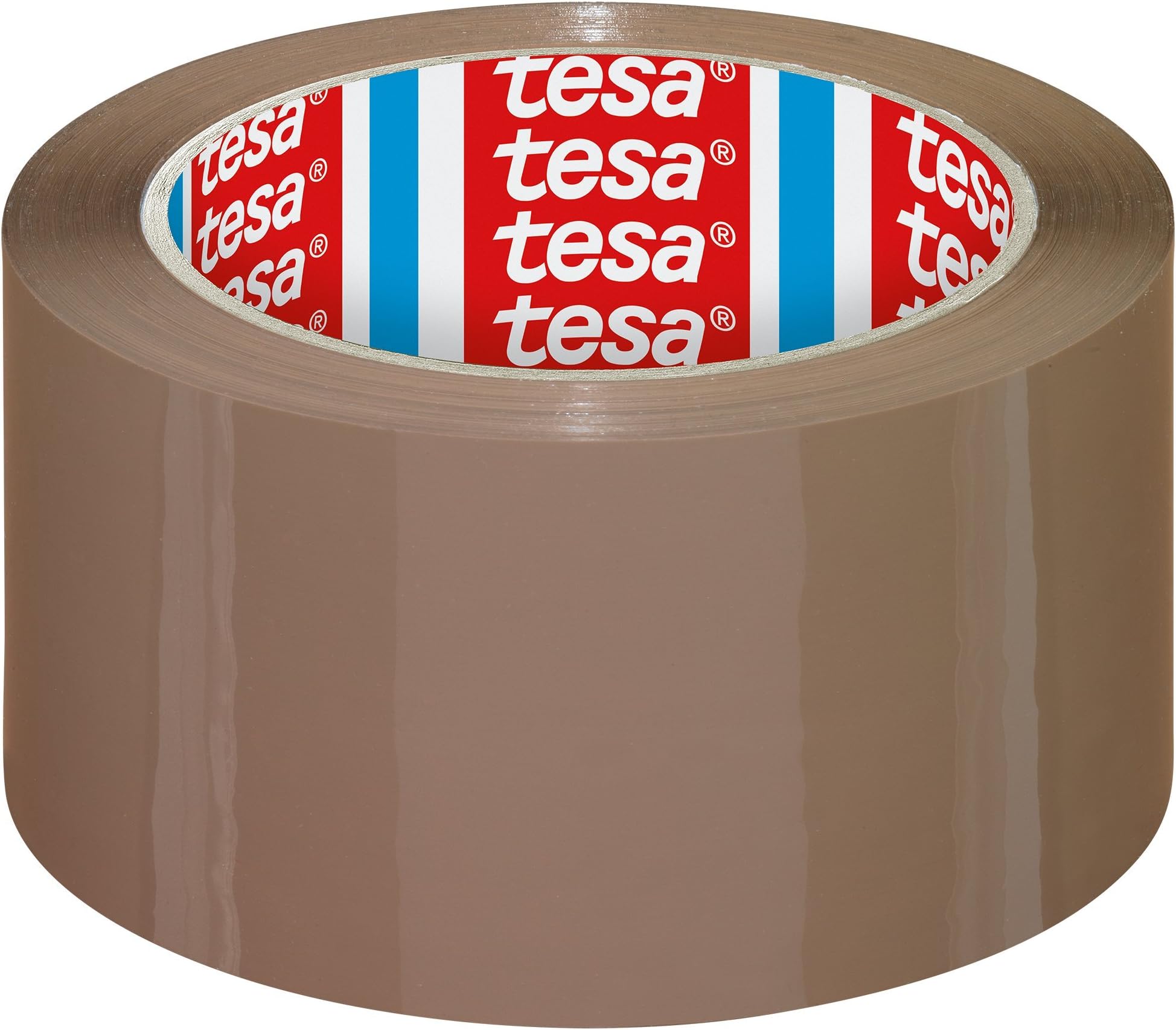 Tesa Rolls 4195 PP Packing Tape (66 m x 50 mm) Parcel Tape Brown, 1 Unit