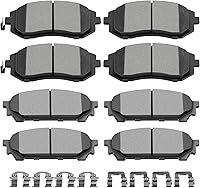 Vista 14 de SCITOO D785C D834 Pastillas de freno delanteras y traseras para Cadillac Escalade, Escalade ESV, Escalade EXT, para Chevy Avalanche 1500, Silverado