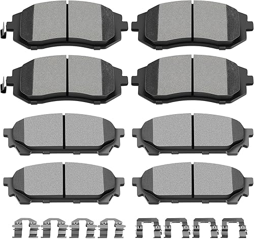 Miniatura 14 de SCITOO D785C D834 Pastillas de freno delanteras y traseras para Cadillac Escalade, Escalade ESV, Escalade EXT, para Chevy Avalanche 1500, Silverado