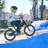 Deryan Bicyclette pour Enfant 14" | Vélo 3 en 1 | avec Selle Réglable et Guidon | pour Garçons et Filles | Turbo Noir - 7