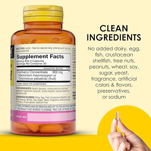 Miniatura 5 de MASON NATURAL Arándano altamente concentrado 900 mg, suministro de 1 mes, antioxidante y salud inmunológica, apoya la t, 1 paquete