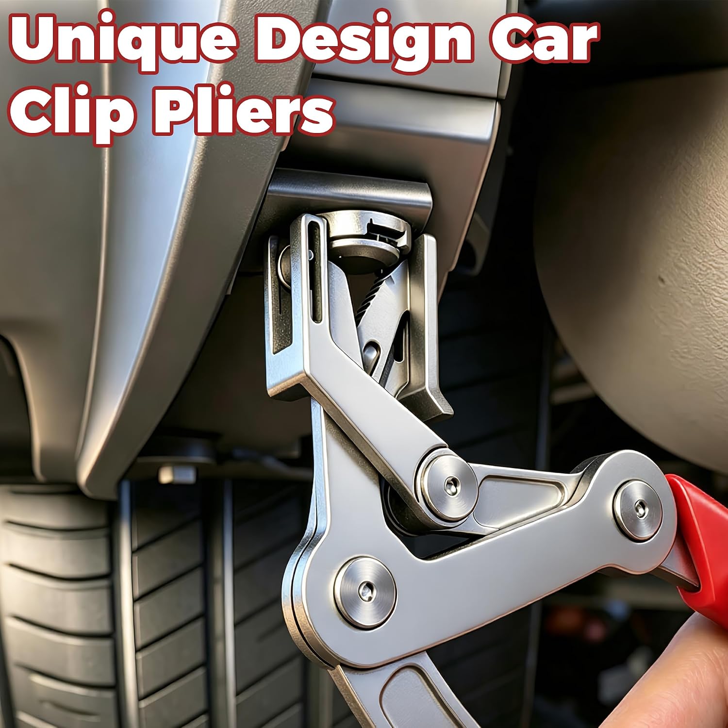 Car Clip Pliers, Professional Panel Clip Removal Tool, Clip Removal Pliers for Automotive Push Pin & Door Trim, Door Panels Disassembly Without Damage