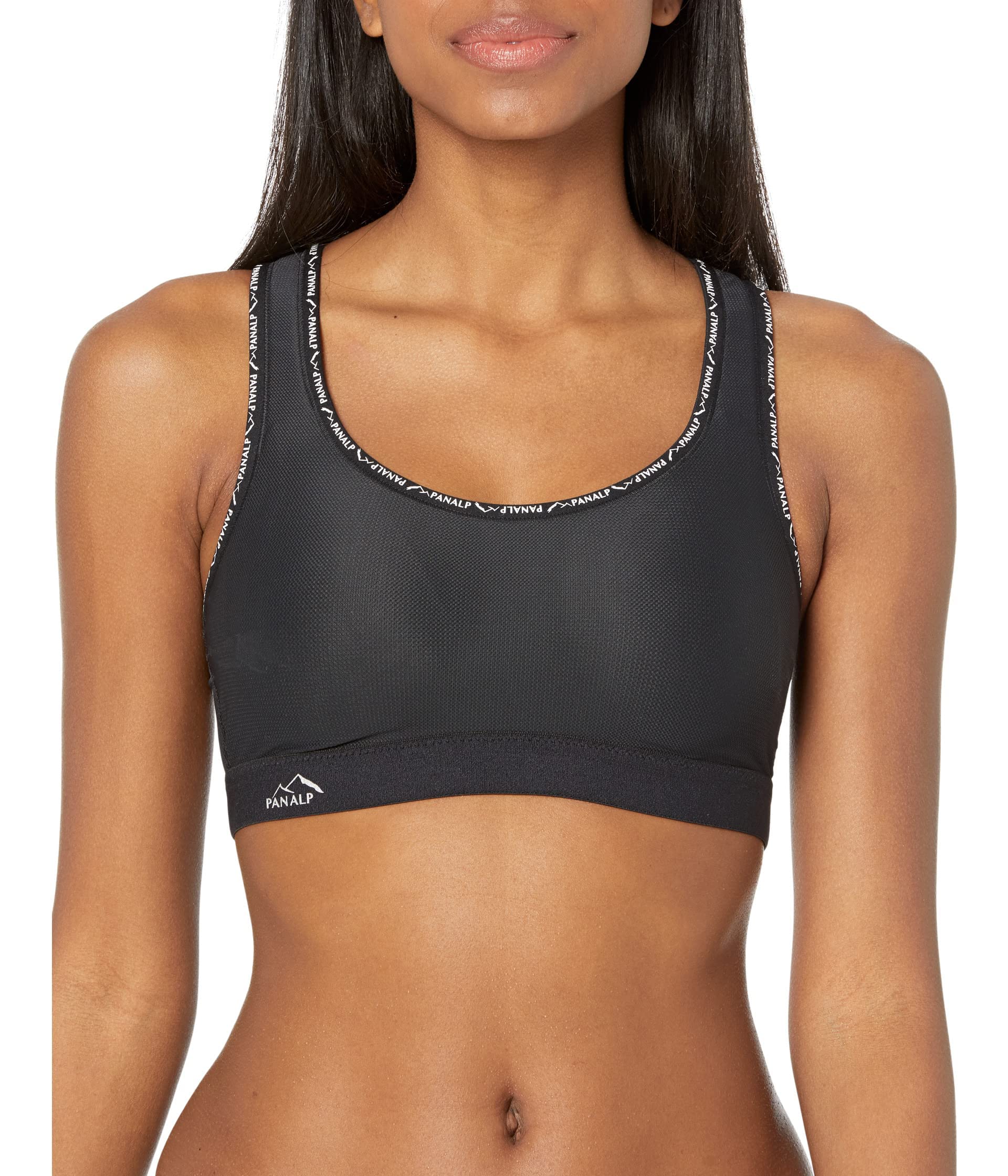 Anita - Pan Alp - damski biustonosz sportowy - Racerback, czarny, 80D