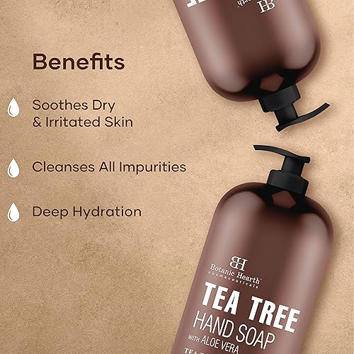 Miniatura 4 de Botanic Hearth Advanced Care - Jabón de manos hidratante con aceite de ricino, extracto de cáscara de limón y menta, suave e hidratante para manos