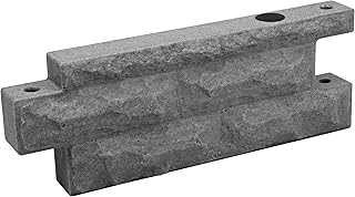 Garden Wizard 2 Foot Stone Landscape Border Wall - Dark Granite