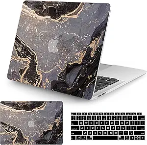 Watbro Compatible with MacBook Air 13 Inch Laptop Case 2020 2019 2018 Release A2337 M1/A2179/A1932,Colorful Marble Case wi...