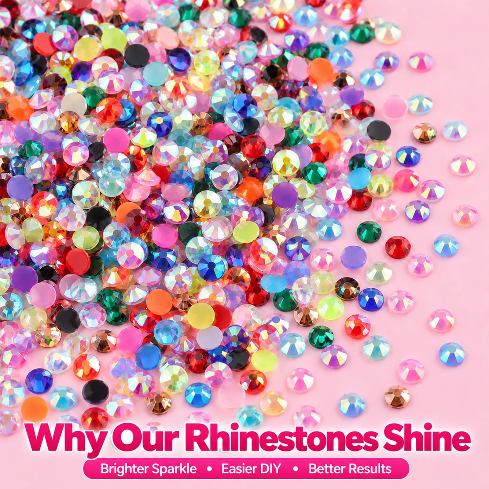 40 Colors Rhinestones Bedazzling Kit - 40000pcs -3