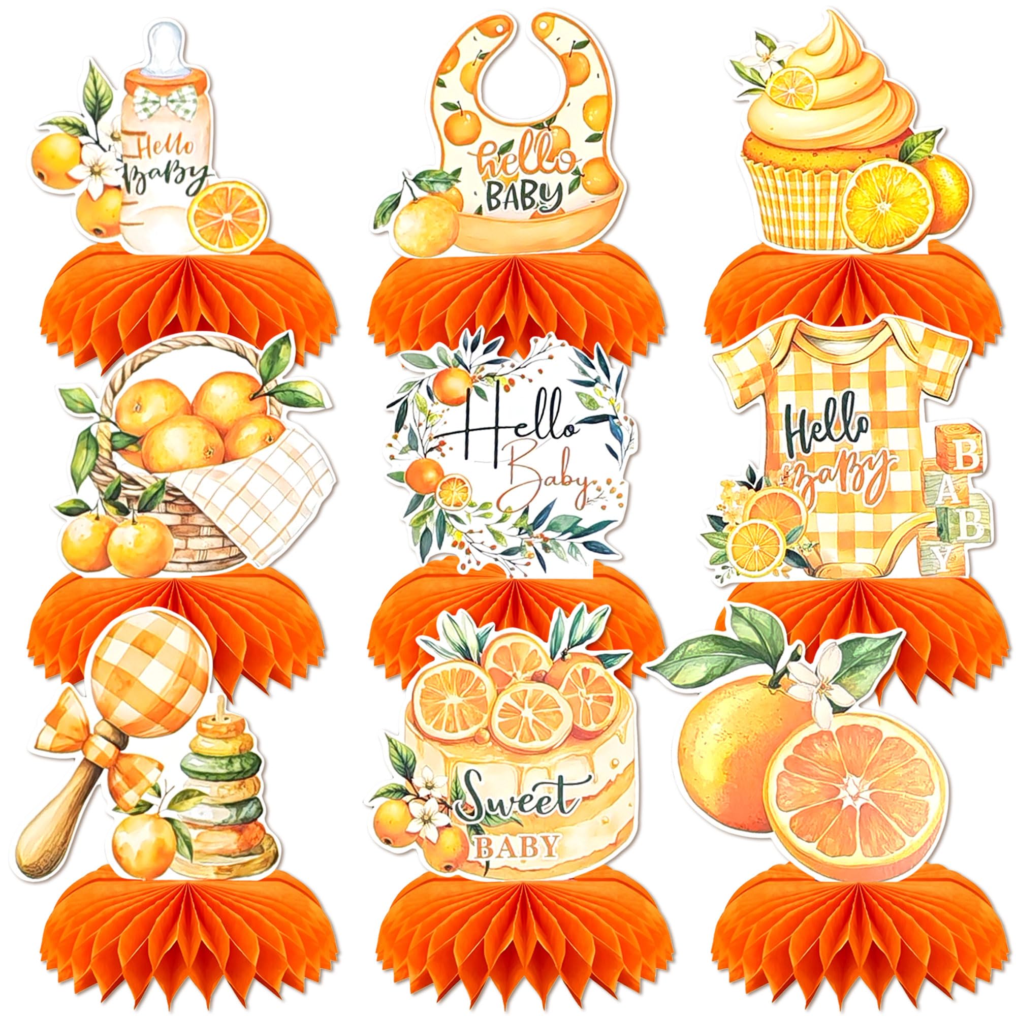 LaVenty A Little Cutie Baby Shower Table Centerpieces Decoration