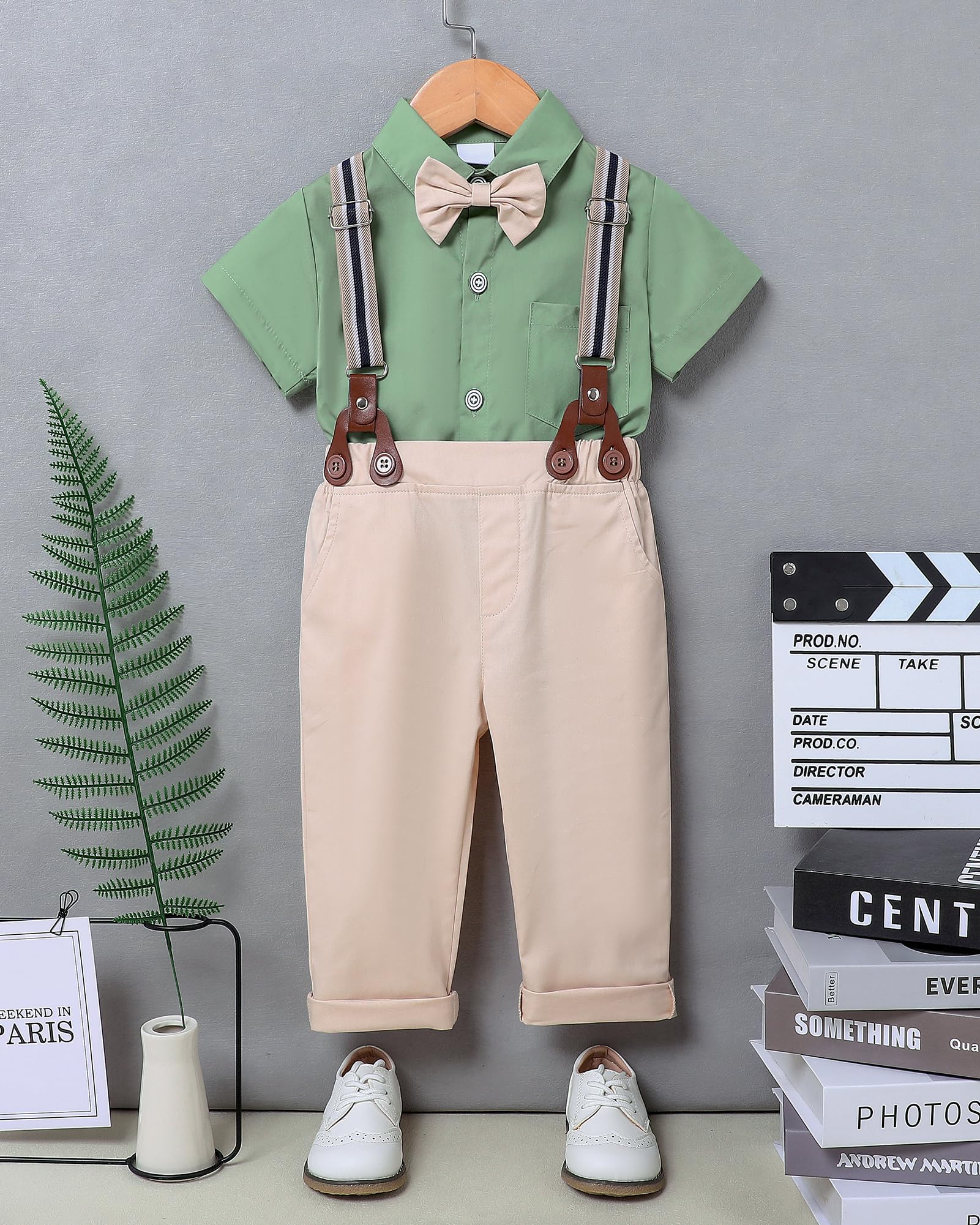 ZOEREA Jungen Kurzärmeliges T-Shirt und Hose