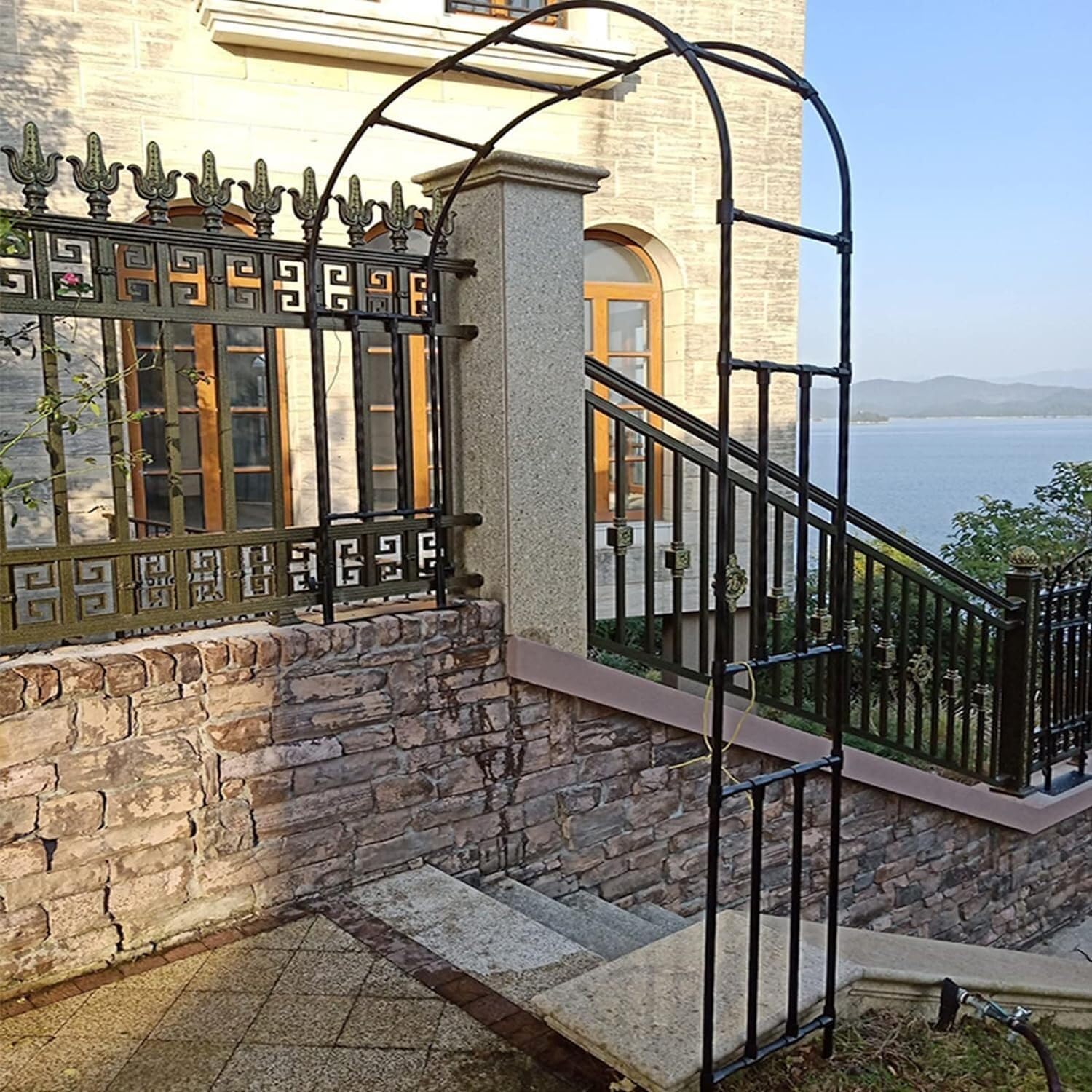 Garden Tree Entrance Arch Garden Arch Tree Wedding Arch - Used for Various Climbing Plants Wedding Arch Decoration(240x240x40cm)