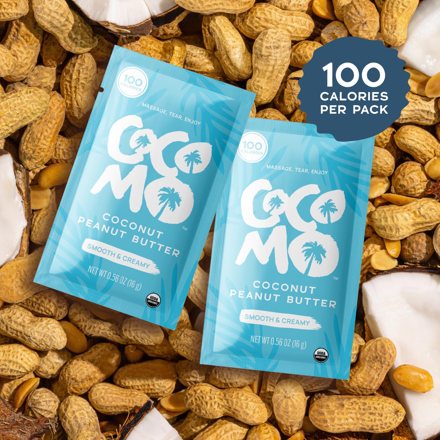 Amazon.com : Cocomo Coconut Peanut Butter Single Serve Pouch, 10