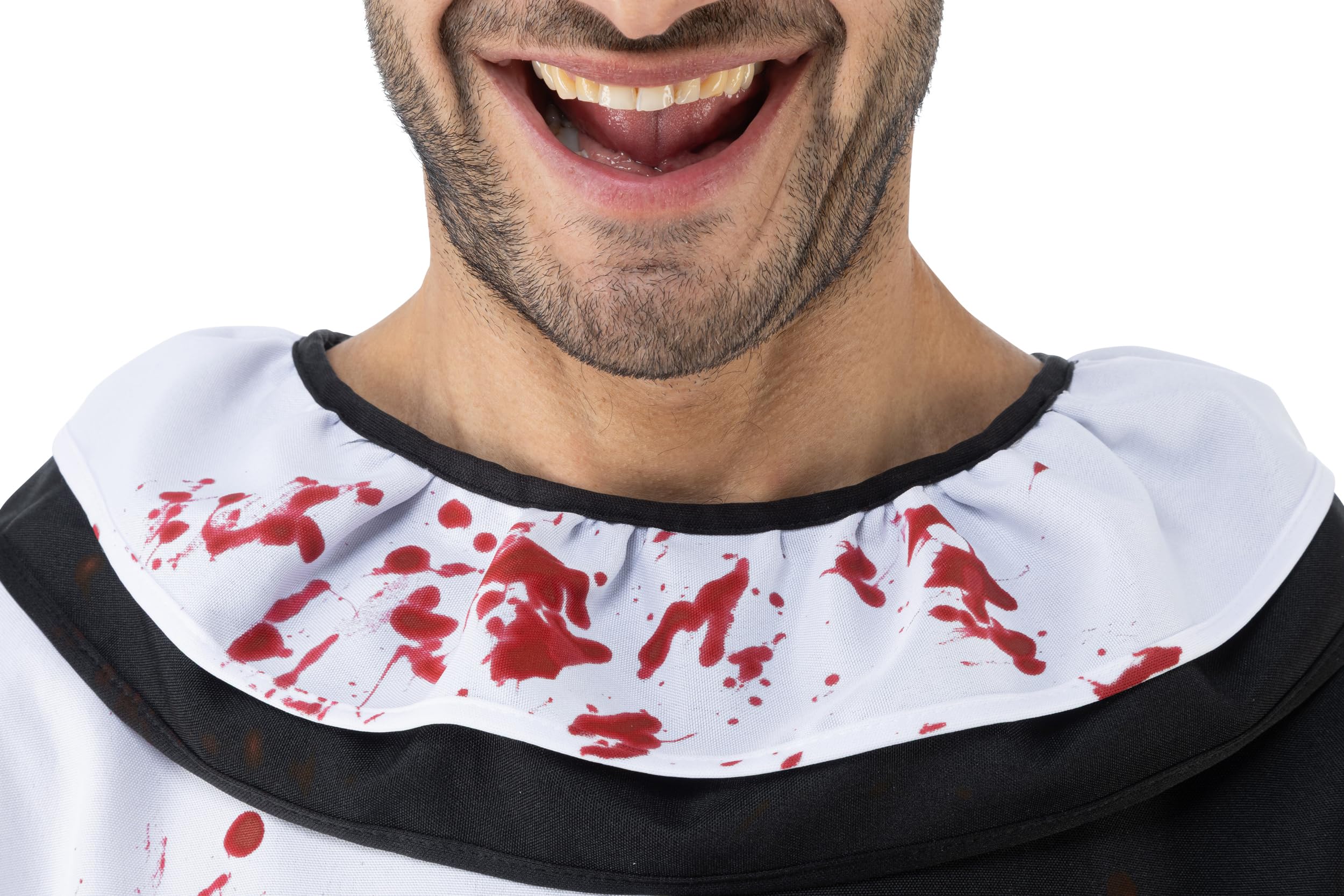Chaks - kombinezon klauna Art, kombinezon klauna, kostium horrorowy | Oficjalny strój Terrifier, czarno-biały, kombinezon klauna, strój cosplayowy na Halloween i karnawał
