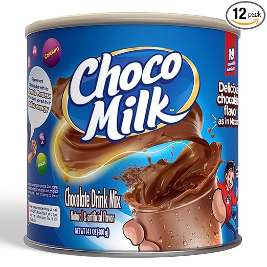 Choco Milk Powdered Chocolate Drink Mix 14.1 oz (12-Pack)