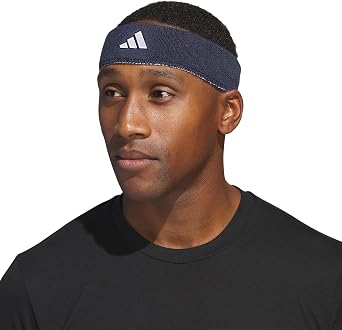 adidas Interval Reversible Headband, Blue, Royal Blue, White, One Size