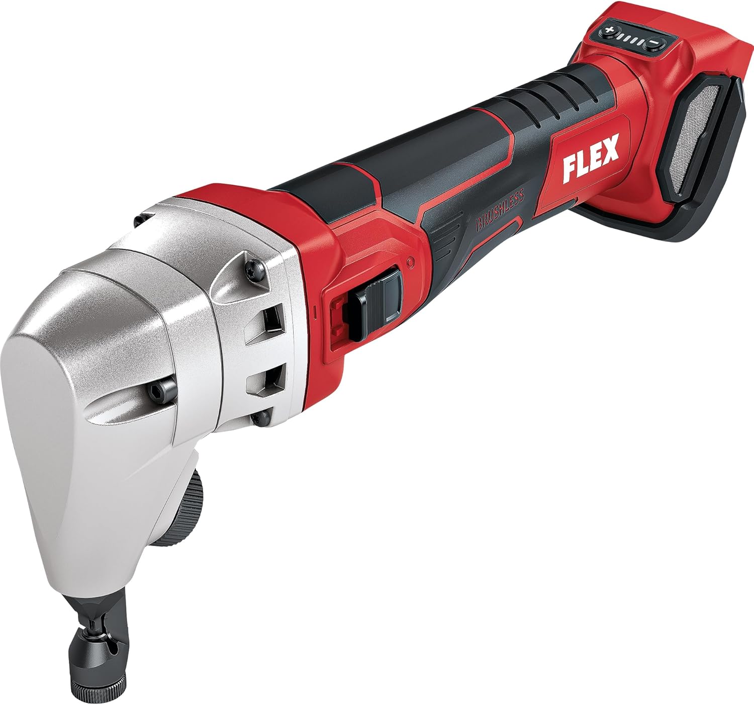 Flex 531584 Cordless Nibbler (Good Curving, 18 V, without Battery, Quick Change of Cutting Blade, Anti-Kickback, No Metal Dust)