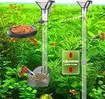 Boxtech Shrimp Ensemble de vaisselle d'alimentation, Kit de tube d'aquarium poisson avec anneau d'allaitement, Brosse de nettoyage pour réservoir de poisson