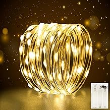 Mini LED Fairy Lights Battery 3 m for Indoor Use with Timer Fairy Lights Small with Battery Wire for Wedding, Christmas, Party, Halloween, Bedroom, Gift Decoration, Warm White