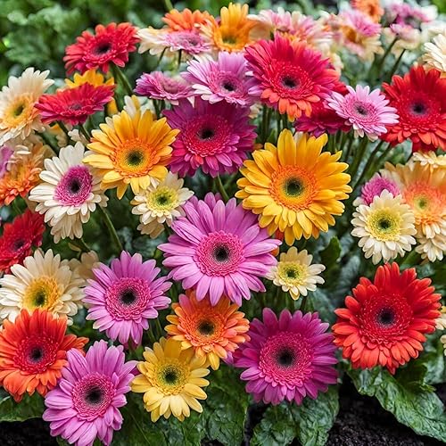 Miniatura 2 de Gerbera - Semillas de margaritas para plantar, más de 300 semillas mixtas de gerbera de margaritas sin OMG, semillas de jardín frescas de flores