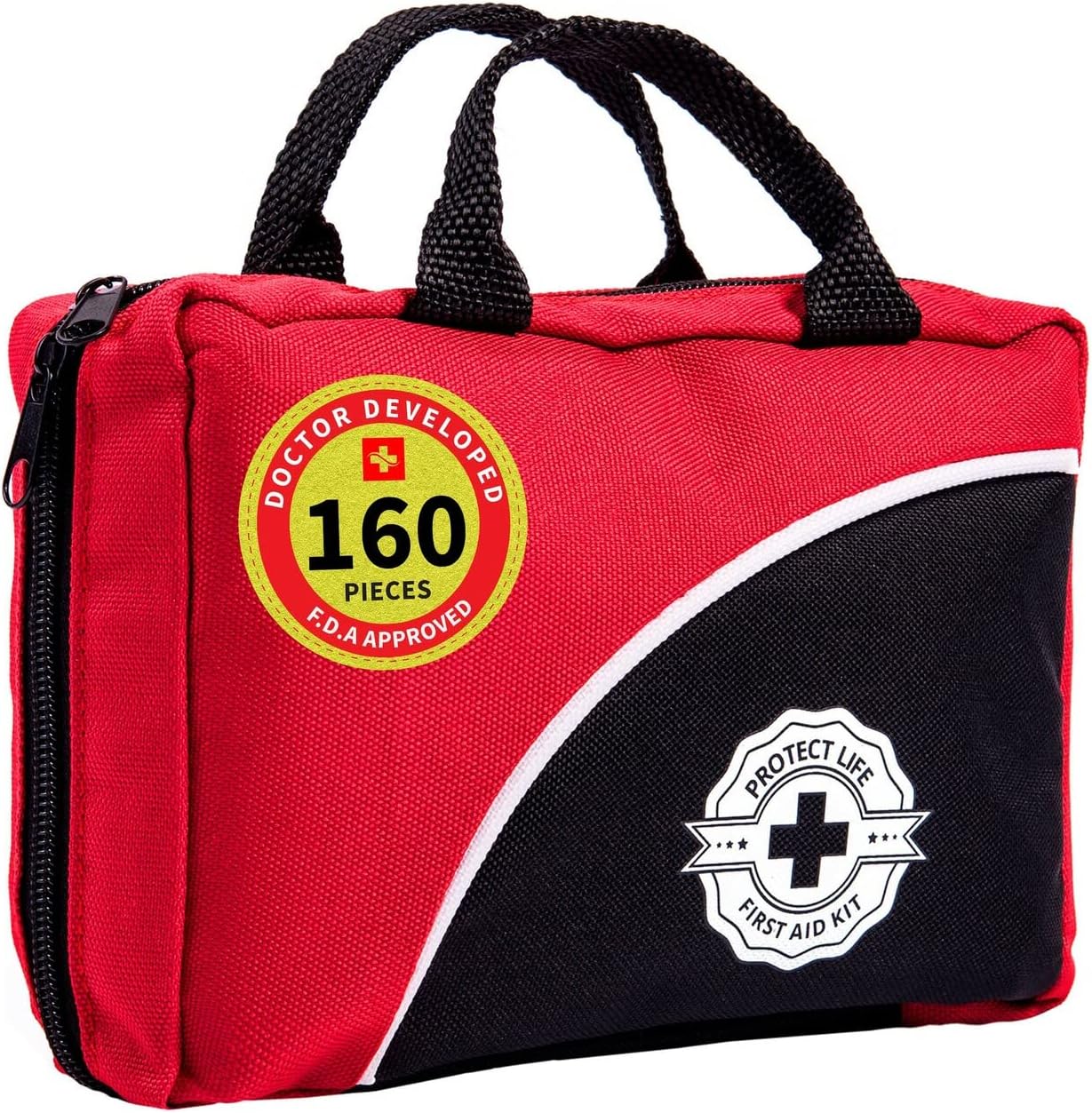 Protect Life First Aid Kit/First Aid Box Perfect Travel First Aid Kit or Car First Aid Kit Refill. Be Prepared Emergency Kit/Medical Kit - Portable First Aid Kit Travel/First Aid Kit Home