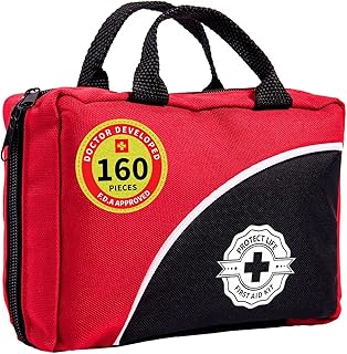 First Aid Kit for Home/Businesses (160 Pieces) Emergency Kit/Travel First Aid Kit for Car. Small First Aid Kit. Home First Aid Kit Bag Survival/Medical kit. Car First Aid kit/First Aid Kits Travel