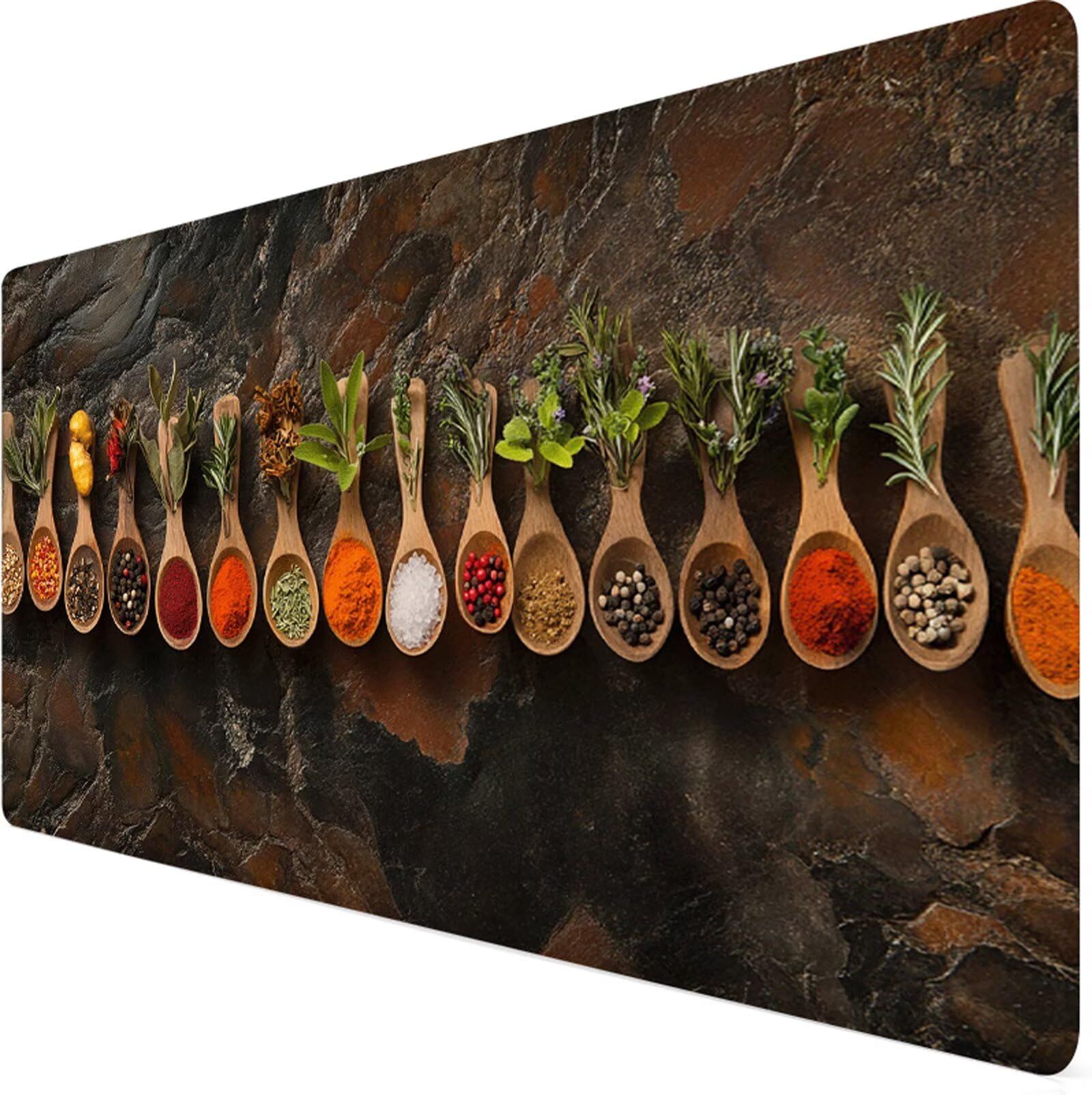 Podkładka pod mysz XXL 1200 x 600 x 3 mm podkładka pod mysz kuchenna brązowa poprawia precyzję i szybkość, antypoślizgowe wodoodporne, szyte krawędzie, akcesoria do gier, komputer, prezent dla