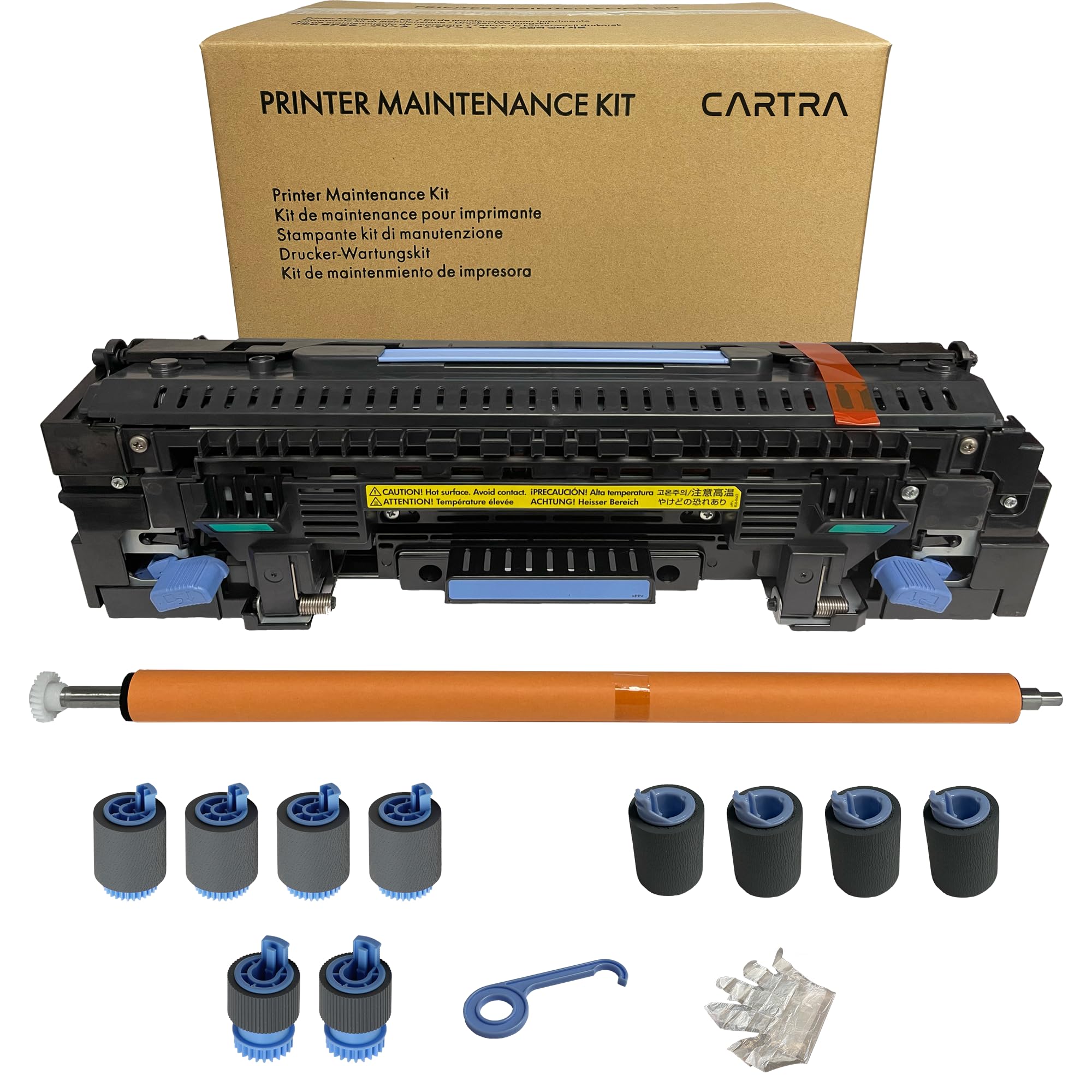 CARTRA Maintenance Kit 110V C2H67A Compatible with HP Laserjet Enterprise M806 M830 Series Includes Fuser Roller and Tray Kit (C2H67-67901)