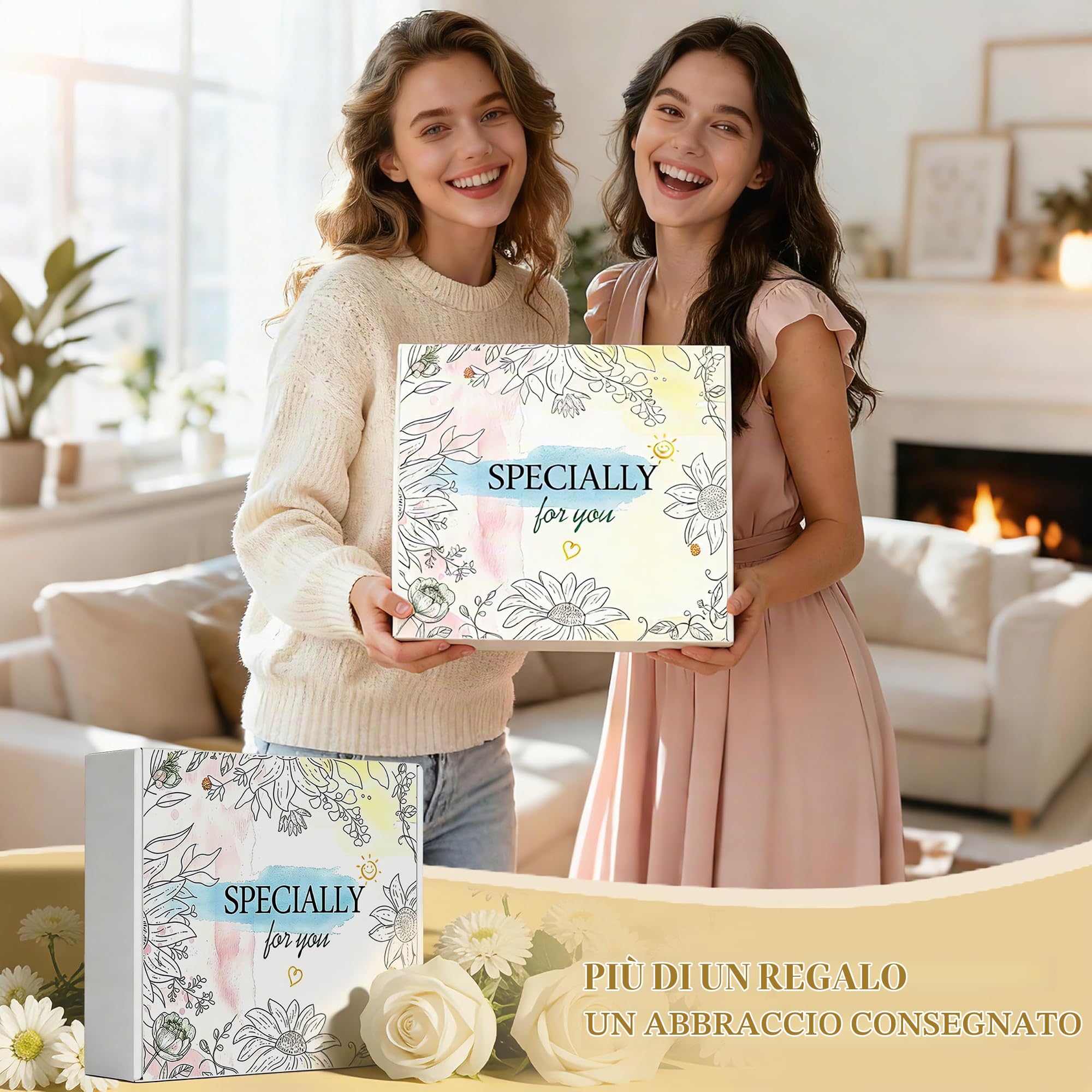 Cesto regalo con 11 prodotti per la cura personale da donna: regalo di compleanno per mamma, sorella, amica, perfetto per il recupero o come regalo di ringraziamento.