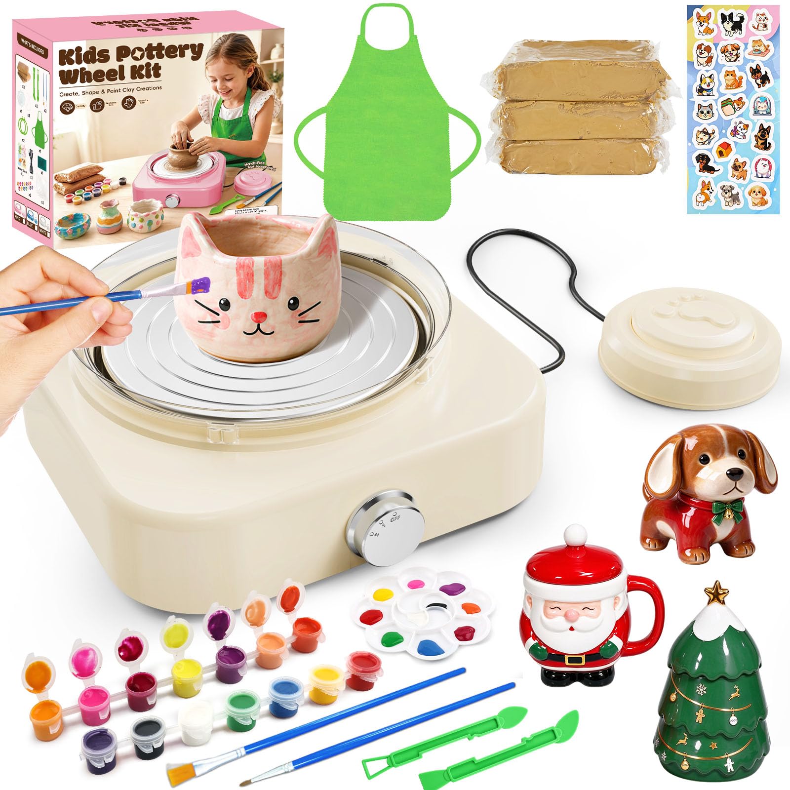 Kids Pottery Wheel Kit - Ages 6-12 -1