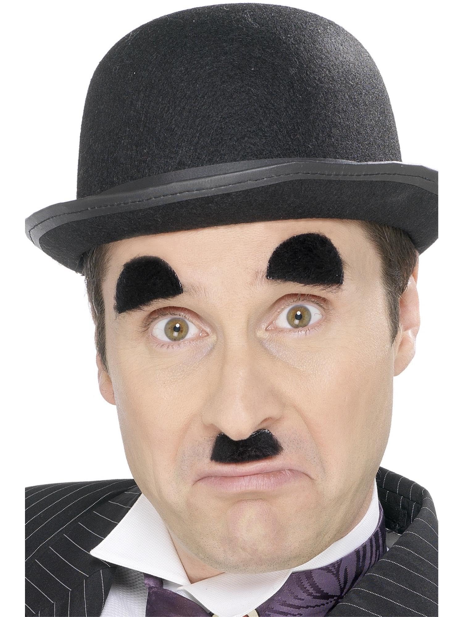 Smiffys Black Chaplin Tash And Eyebrows