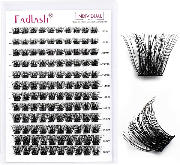 FADLASH Lash 120pcs 0.07mm D Curl 8-16mm 40D Mixed Trays Customizable DIY Eyelash Extensions for Beginners - 2