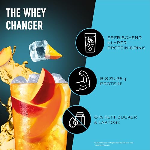 ESN ISOCLEAR Whey Isolate Protein Powder, 1000 g, Thé glacé mangue-pêche, boisson protéinée au goût fruité et délicieux, clear Whey - fabriqué en Allemagne - 2