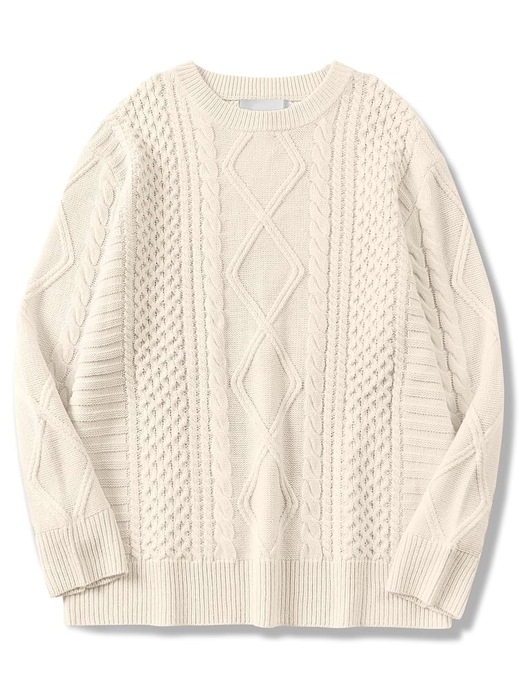 Womens Oversized Sweaters Crewneck Long Sleeve Casual Loose