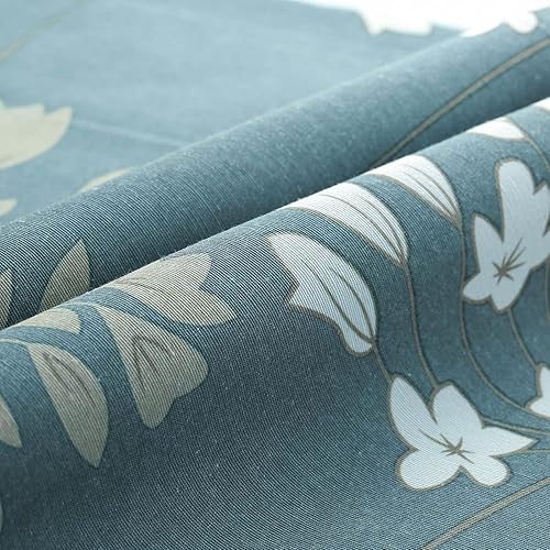 Miniatura 4 de VOGOL Cenefas de cocina con patrón floral amarillo para ventanas, cenefas de lino con bolsillo para barra para sala de estar, cortinas de cenefa de