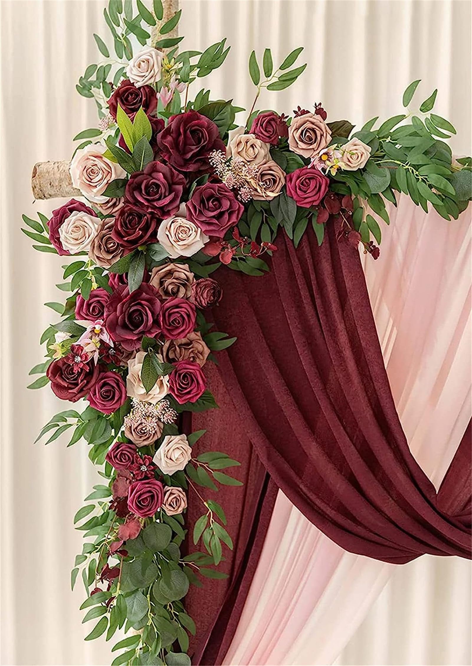 Kunstmatige Forsythia-bloemen, 6 Stuks 37 Inch Hoge Zijden Gele Bloemen Boeket Nep-orchideeën Planten Takken voor Binnen Buiten Bruiloft Kantoor Huisdecoratie(Geel