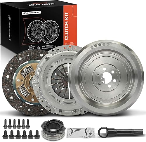 A-Premium Juego de embrague de transmisión con volante compatible con Volkswagen Jetta 1999-2005, Golf 1999-2006, Beetle 1998-2006 y TT 2000-2006,