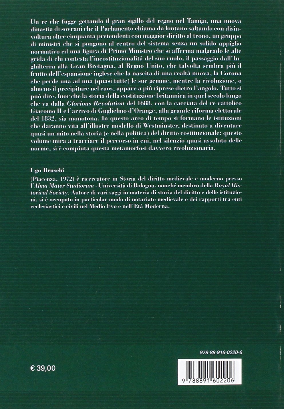 Rivoluzioni silenziose. L'evoluzione costituzionale della Gran Bretagna tra la Glorious Revolution e il Great Reform Act