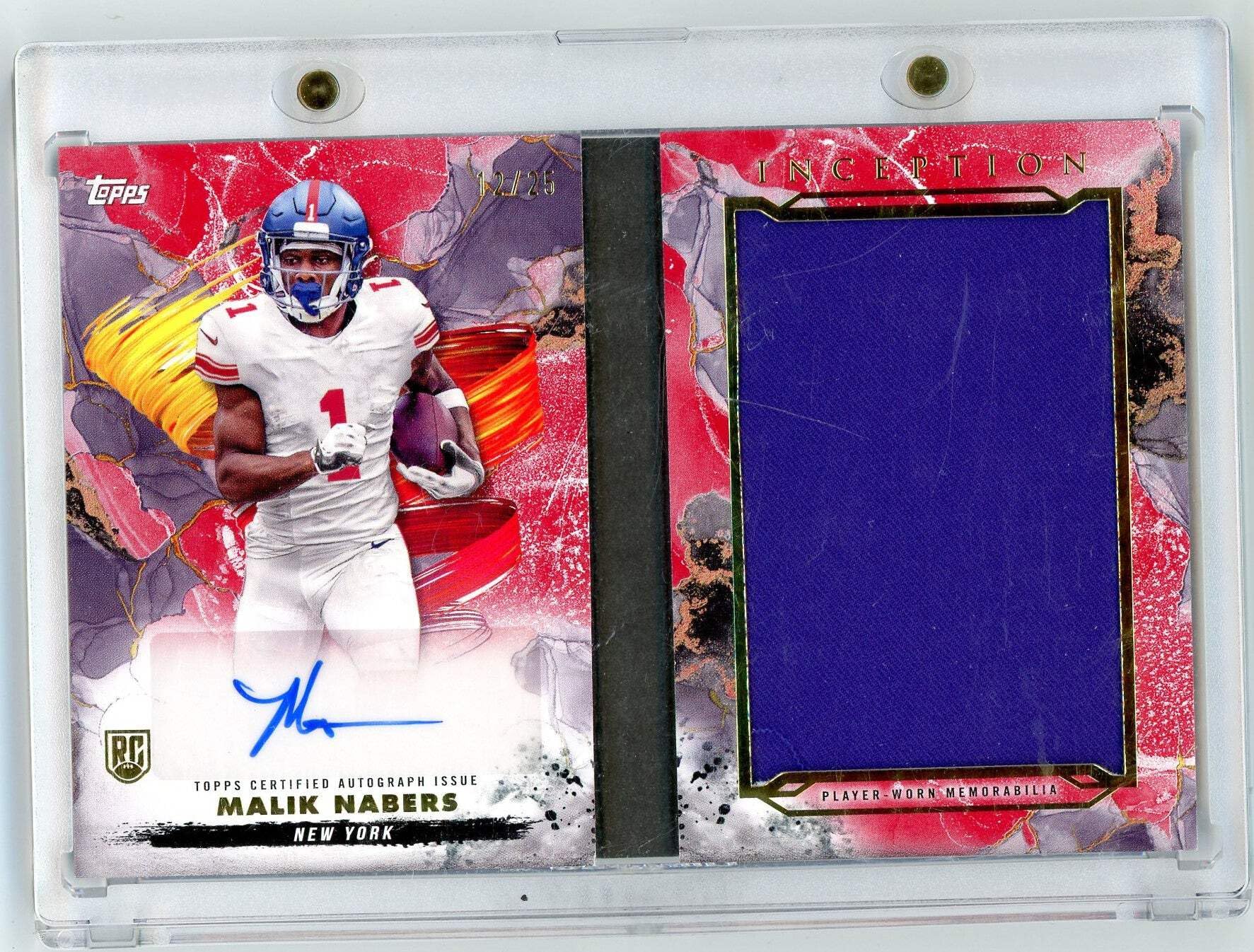 Amazon.com: 2024 Topps Inception Malik Nabers #ARBCMN Auto Book