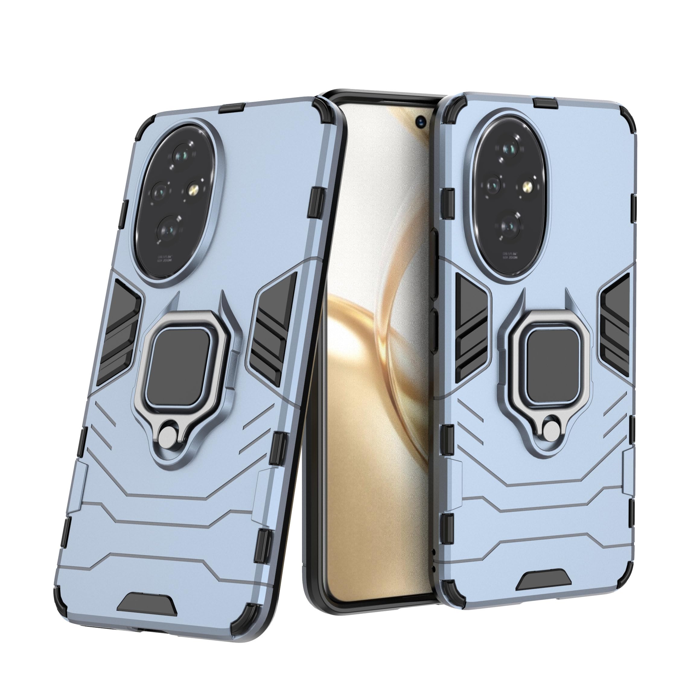 2NSPDRGNI Case for Honor 200,Hybrid Heavy Duty Protection Shockproof Defender Kickstand Armor Case Cover,Navy Honor 200 Navy