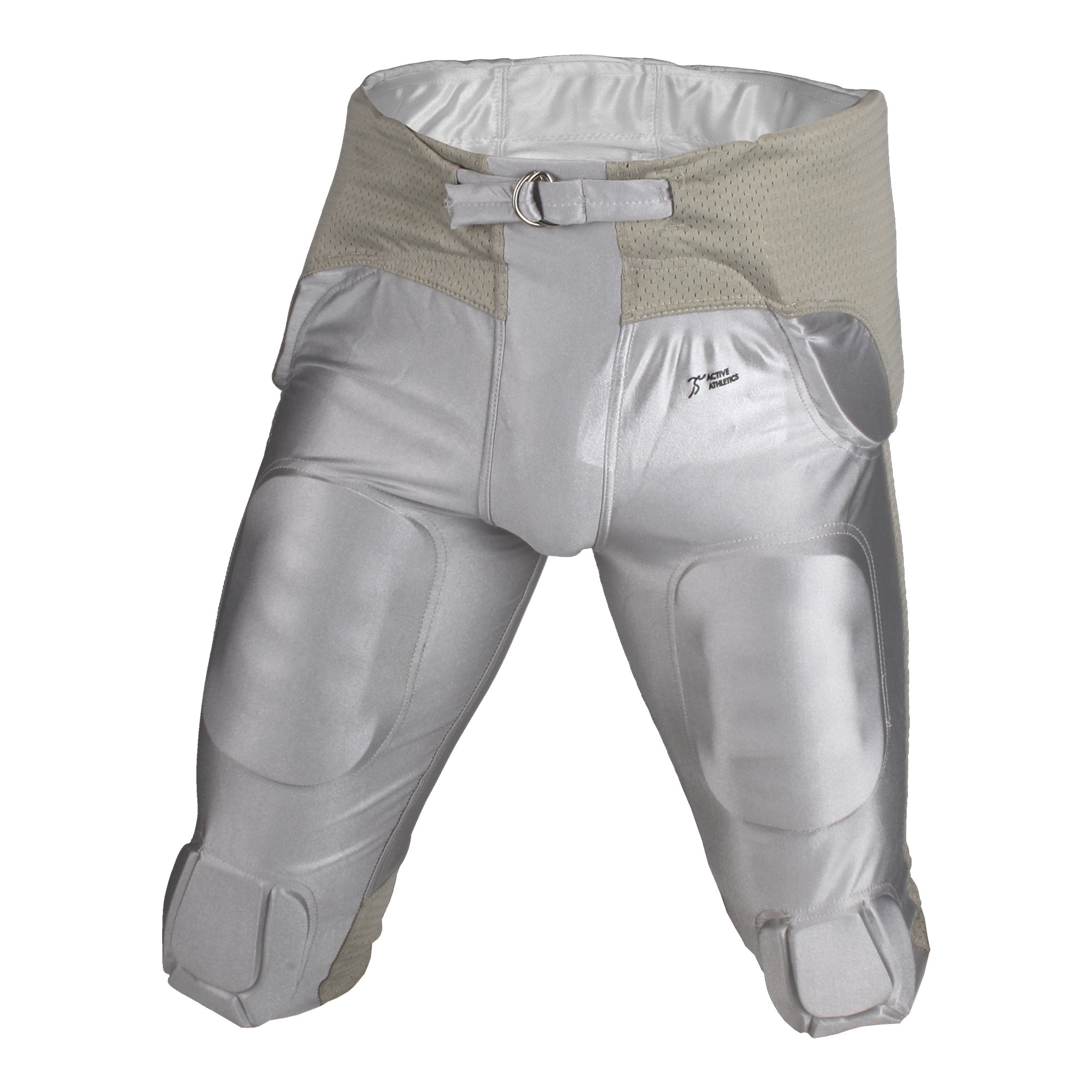American Football Hose 7 Pad All-In-One Spielhose - Silber Gr. 2XL