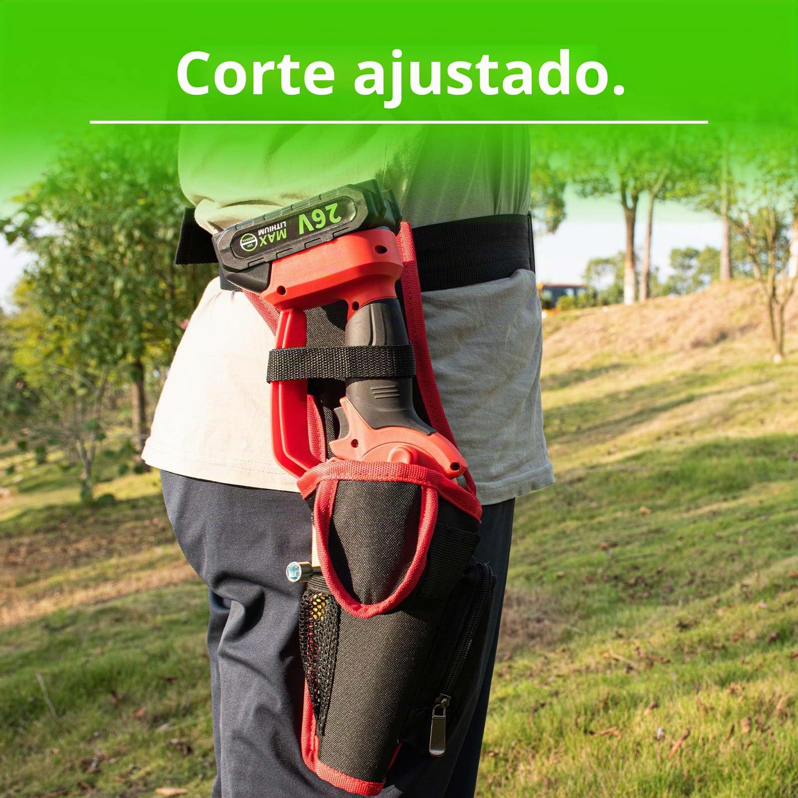 Mini Funda para Motosierra, Bolsa de Transporte para motosierras eléctricas pequeñas de 4/5/6 Pulgadas, carpintería con Cubiertas de Cadena de Barra/bucles Abiertos/cinturón Ajustable