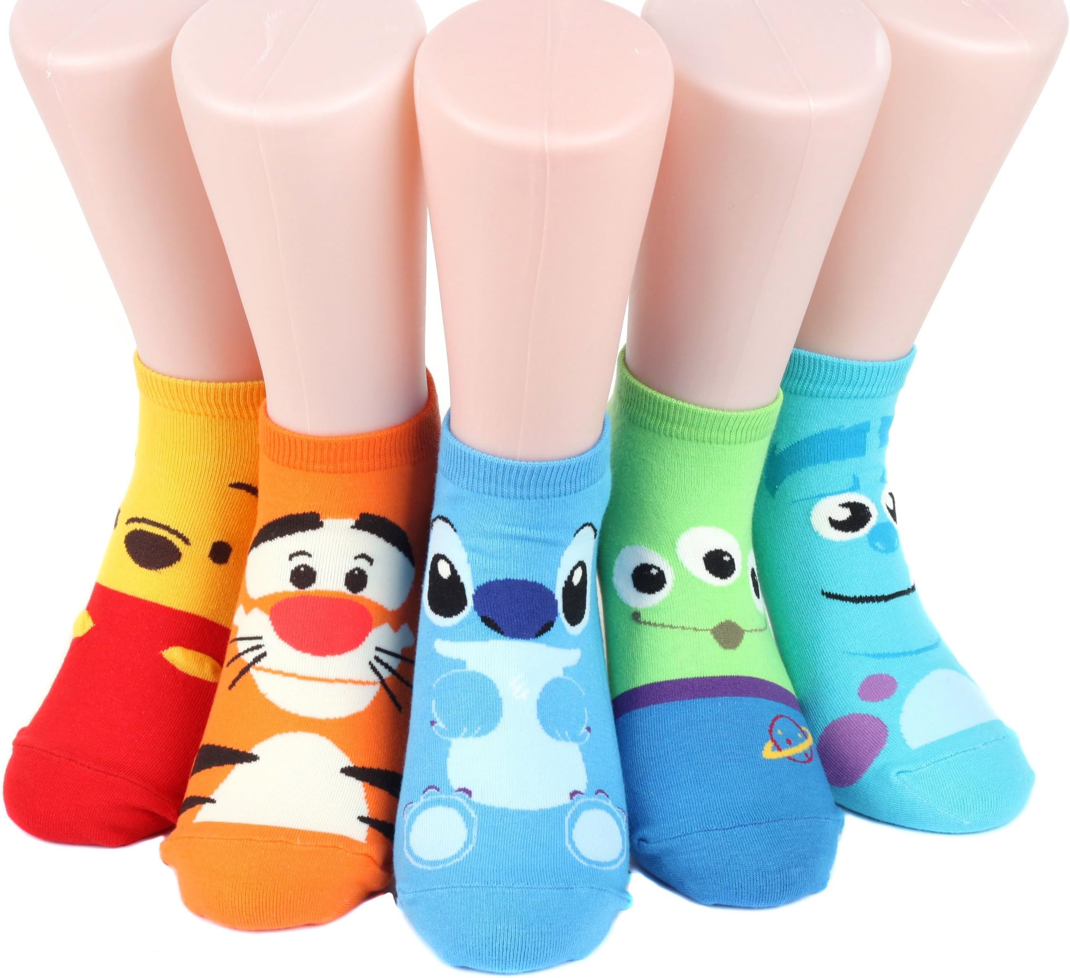 Disney Rascal Sneakers Women's Socks 5 pairs Made in Korea