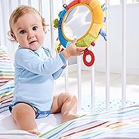 Vista 4 de HABA Rainbow Baby Mirror for Tummy Time - Developmental Infant Toy for 6-24 Months - Sensory Toy for Baby Gifts 6 Months and Up