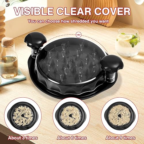 Miniatura 3 de Última herramienta trituradora de pollo, herramienta trituradora de carne grande con cepillo de limpieza, herramienta de pollo triturada visible,