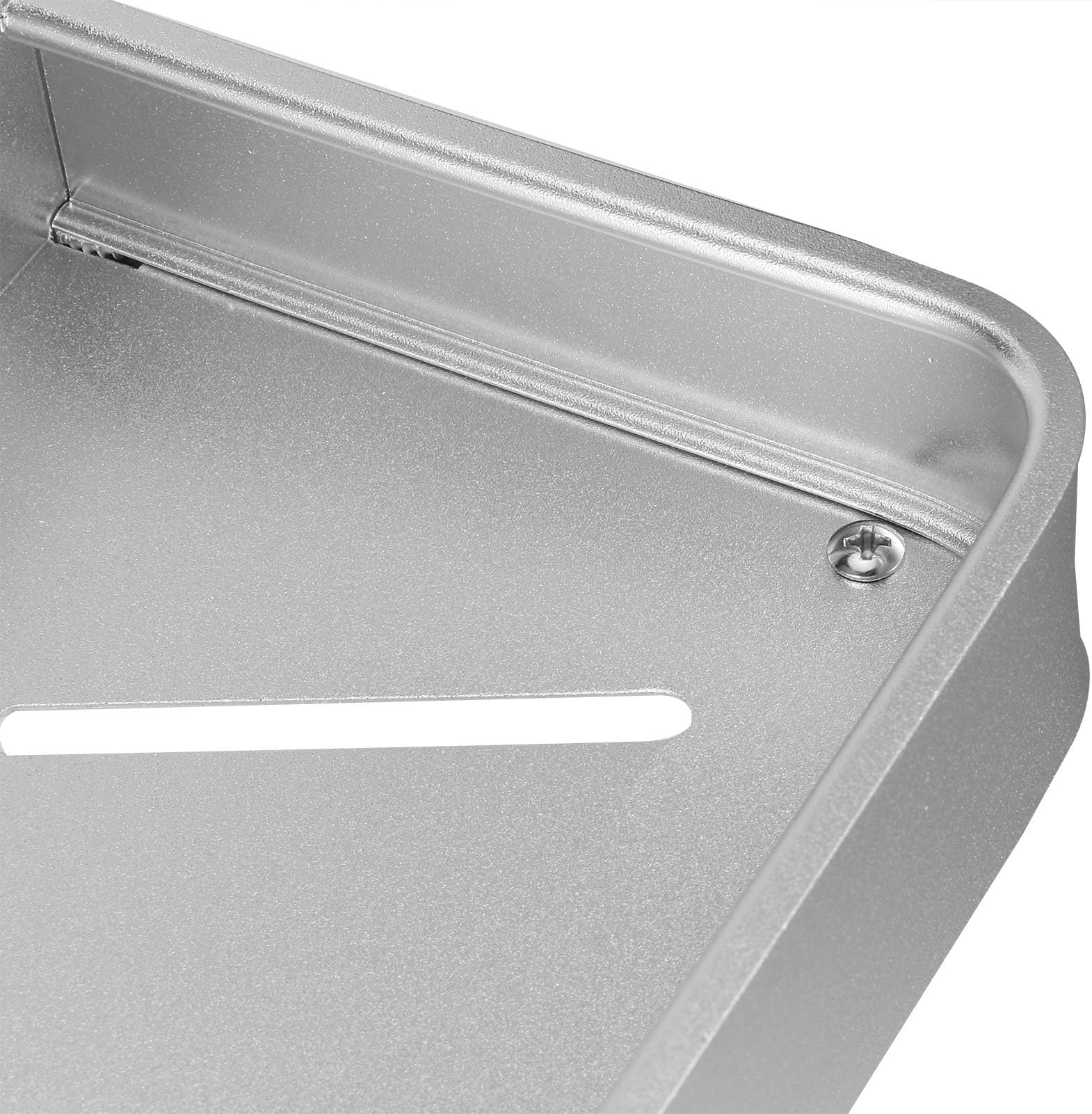 Toilet Shelf, Space Aluminium Commodity Shelf Bathroom Single Layer Shelf Strong And Dura Wall Shelf, for Bathroom Living Room Kitchen(50cm with hook and rod)