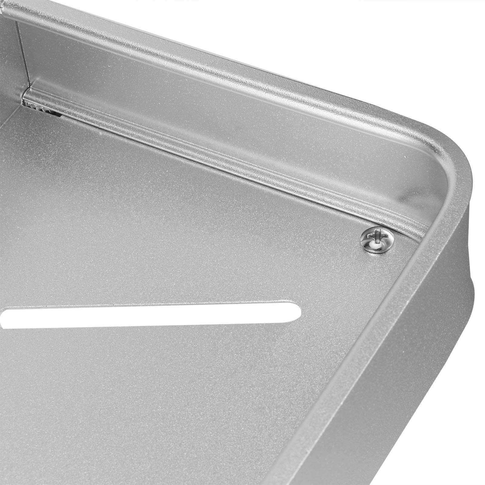 Toilet Shelf, Space Aluminium Commodity Shelf Bathroom Single Layer Shelf Strong And Dura Wall Shelf, for Bathroom Living Room Kitchen(50cm with hook and rod)