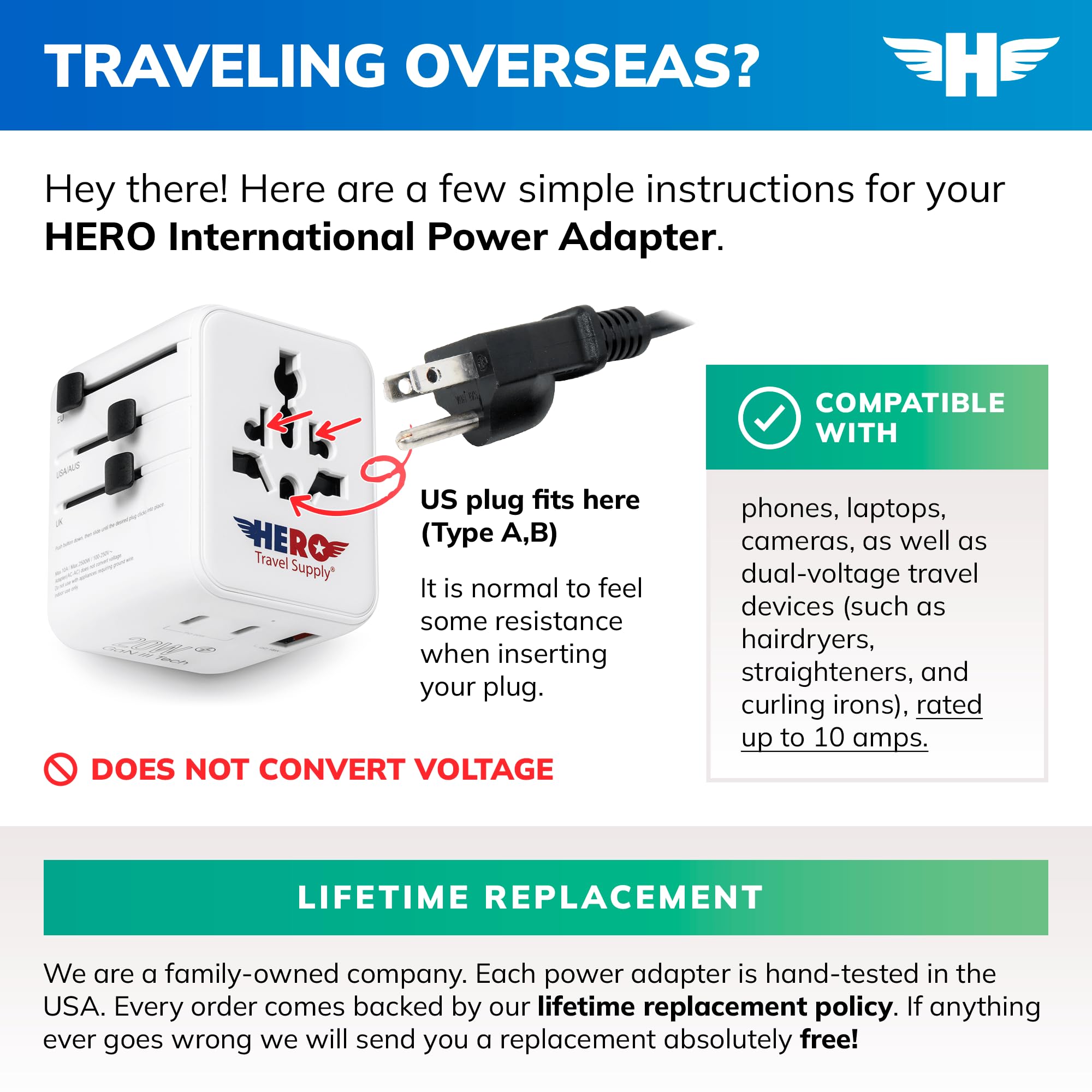 Hero International Reiseadapter