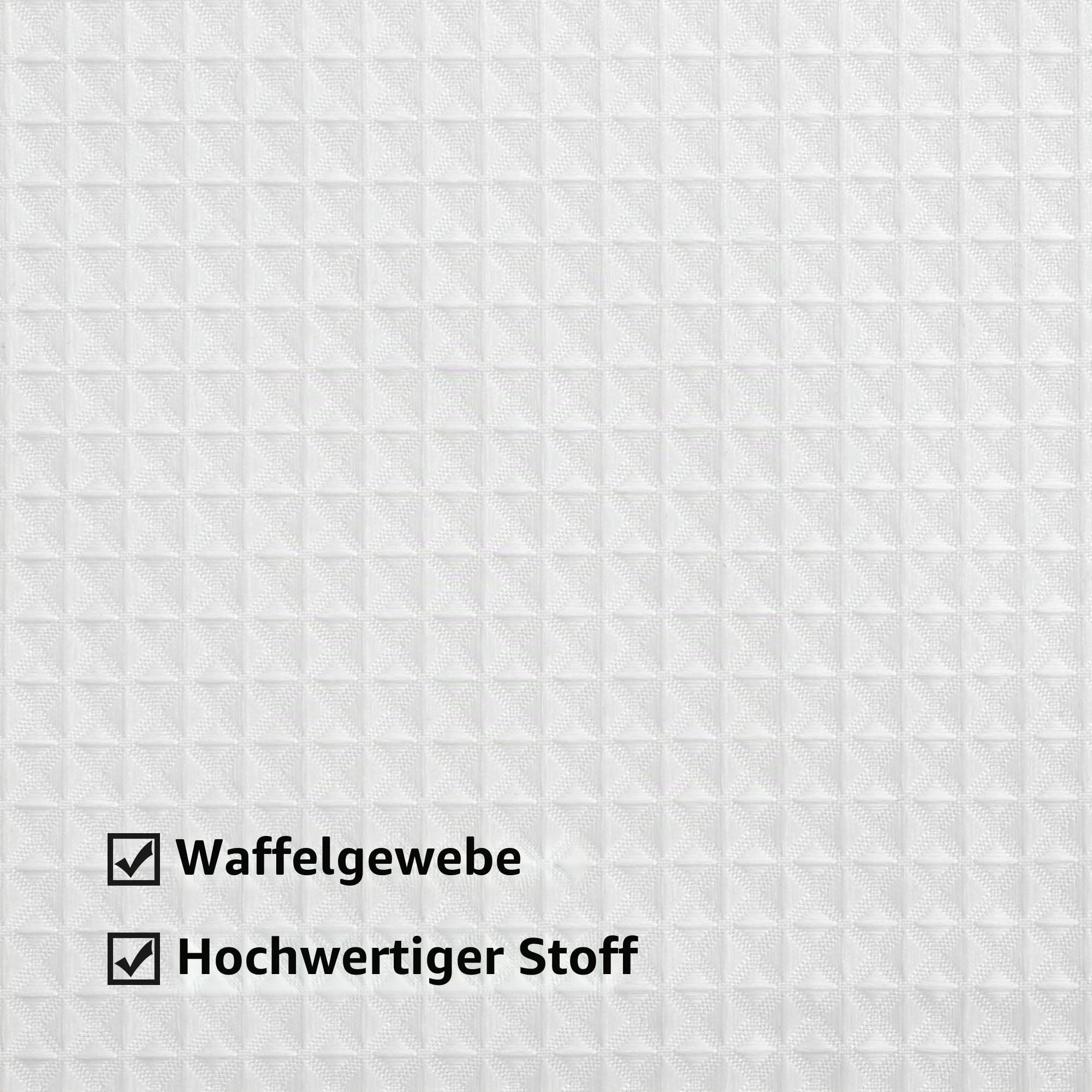 ALYVIA SPRING Duschvorhang mit Waffelgewebe, abnehmbarem Stoff-Liner und Haken-Set Hotel-Stil und durchsichtiges Fenster, doppellagig und maschinenwaschbar für einfache Reinigung, 180 x 183 cm, Weiß