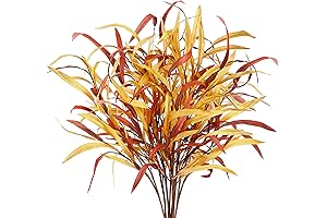 6Pcs Autumn Branches Stem Artificial Fall Greenery Artificial Autumn Branches Autumn Faux...